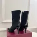 Gucci GG Monogram Pointed‑Toe High‑Heel Ankle Boots 8.5cm Heel #B68357
