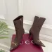 Gucci GG Monogram Pointed‑Toe High‑Heel Ankle Boots 8.5cm Heel #B68359