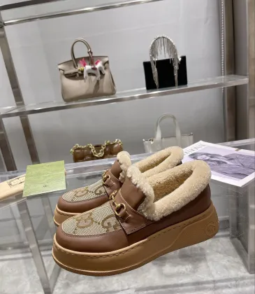 Gucci Shoes for Women Gucci Boots snow boots heel height:3cm #A58291 Gucci Shoes for Women Gucci Boots snow boots heel height:3cm #A58291