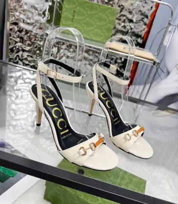 Gucci Shoes for Women Patent leather ankle strap high heel sandals White #A48753 Gucci Shoes for Women Patent leather ankle strap high heel sandals White #A48753