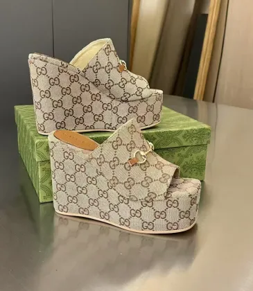 Gucci Shoes for Women wedge sandal with Horsebit #A48888 Gucci Shoes for Women wedge sandal with Horsebit #A48888
