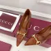 Gucci Boulevard Horsebit Pointed‑Toe Pumps 7cm Heel #B68455