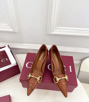 Gucci Boulevard Horsebit Pointed‑Toe Pumps 7cm Heel #B68455
