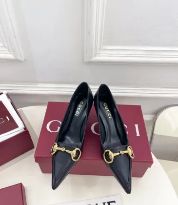 Gucci Boulevard Horsebit Pointed‑Toe Pumps 7cm Heel #B68457