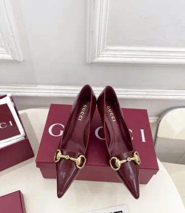 Gucci Boulevard Horsebit Pointed‑Toe Pumps 7cm Heel #B68458