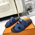 Hermes Chypre Double‑Strap Slide Sandals #B68485