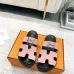Hermes Chypre Double‑Strap Slide Sandals #B68486