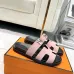 Hermes Chypre Double‑Strap Slide Sandals #B68486