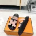 Hermes Chypre Double‑Strap Slide Sandals #B68486