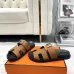 Hermes Chypre Double‑Strap Slide Sandals #B68487