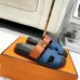 Hermes Chypre Double‑Strap Slide Sandals #B68489