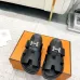 Hermes Chypre Double‑Strap Slide Sandals #B68490