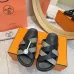 Hermes Chypre Double‑Strap Slide Sandals #B68491