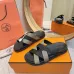 Hermes Chypre Double‑Strap Slide Sandals #B68491