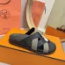 Hermes Chypre Double‑Strap Slide Sandals #B68491