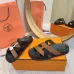 Hermes Chypre Double‑Strap Slide Sandals #B68492