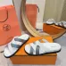 Hermes Chypre Double‑Strap Slide Sandals #B68493