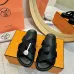 Hermes Chypre Double‑Strap Slide Sandals #B68494