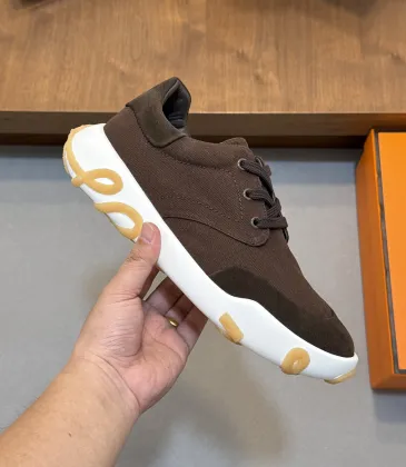 Hermès Men’s Casual Sneakers, Cowhide Insole, Lightweight EVA Outsole #B67560