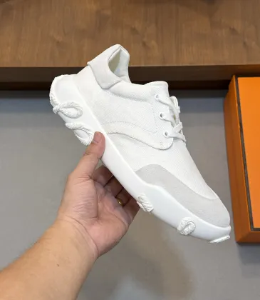 Hermès Men’s Casual Sneakers, Cowhide Insole, Lightweight EVA Outsole #B67561
