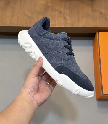 Hermès Men’s Casual Sneakers, Cowhide Insole, Lightweight EVA Outsole #B67563