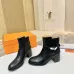 Hermès Leather Kelly Buckle Block‑Heel Ankle Boots 6cm Heel #B68412