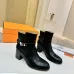 Hermès Leather Kelly Buckle Block‑Heel Ankle Boots 6cm Heel #B68412