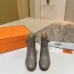 Hermès Leather Kelly Buckle Block‑Heel Ankle Boots 6cm Heel #B68415
