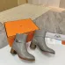 Hermès Leather Kelly Buckle Block‑Heel Ankle Boots 6cm Heel #B68415