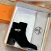Hermès Suede Metal‑Lock Block‑Heel Ankle Boots 6cm Heel #B68410