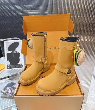 Louis Vuitton XTimberland Boots for Louis Vuitton Unisex Shoes #A54587 Louis Vuitton XTimberland Boots for Louis Vuitton Unisex Shoes #A54587