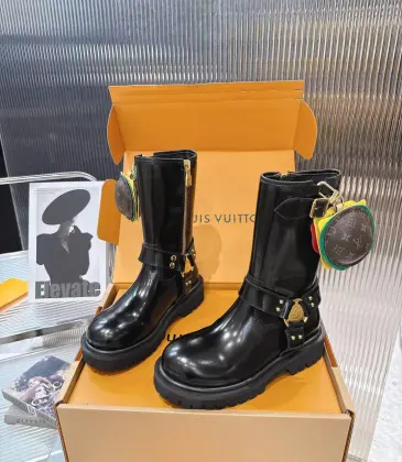 Louis Vuitton XTimberland Boots for Louis Vuitton Unisex Shoes #A54588 Louis Vuitton XTimberland Boots for Louis Vuitton Unisex Shoes #A54588