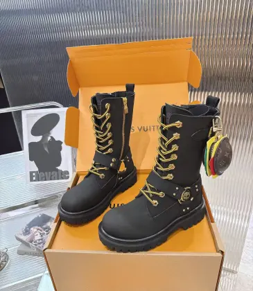 Louis Vuitton XTimberland Boots for Louis Vuitton Unisex Shoes #A54589 Louis Vuitton XTimberland Boots for Louis Vuitton Unisex Shoes #A54589