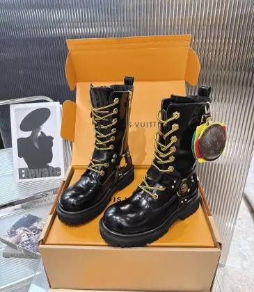 Louis Vuitton XTimberland Boots for Louis Vuitton Unisex Shoes #A54590 Louis Vuitton XTimberland Boots for Louis Vuitton Unisex Shoes #A54590