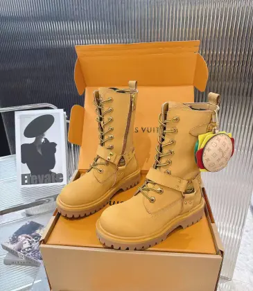 Louis Vuitton XTimberland Boots for Louis Vuitton Unisex Shoes #A54591 Louis Vuitton XTimberland Boots for Louis Vuitton Unisex Shoes #A54591