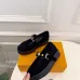 LV Metal Buckle Monogram Velvet Platform Mary Jane Shoes 4.5cm Heel #B68325