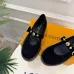 LV Metal Buckle Monogram Velvet Platform Mary Jane Shoes 4.5cm Heel #B68325