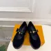 LV Metal Buckle Monogram Velvet Platform Mary Jane Shoes 4.5cm Heel #B68325