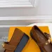 LV Metal Buckle Monogram Velvet Platform Mary Jane Shoes 4.5cm Heel #B68327