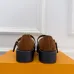 LV Metal Buckle Monogram Velvet Platform Mary Jane Shoes 4.5cm Heel #B68327