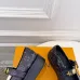 LV Metal Buckle Monogram Velvet Platform Mary Jane Shoes 4.5cm Heel #B68329