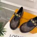 LV Metal Buckle Monogram Velvet Platform Mary Jane Shoes 4.5cm Heel #B68331