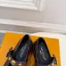 LV Metal Buckle Monogram Velvet Platform Mary Jane Shoes 4.5cm Heel #B68331