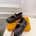 LV Metal Buckle Monogram Velvet Platform Mary Jane Shoes 4.5cm Heel #B68331
