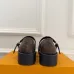 LV Metal Buckle Monogram Velvet Platform Mary Jane Shoes 4.5cm Heel #B68331