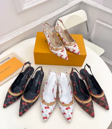 Louis Vuitton Shoes for Women's Louis Vuitton Pumps Chérie Slingback Pumps Black/White #A54180 Louis Vuitton Shoes for Women's Louis Vuitton Pumps Chérie Slingback Pumps Black/White #A54180