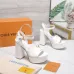 LV Chunky Heel Platform Ankle‑Strap Sandals 13cm Heel #B68422