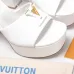 LV Chunky Heel Platform Ankle‑Strap Sandals 13cm Heel #B68422