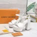 LV Chunky Heel Platform Ankle‑Strap Sandals 13cm Heel #B68422
