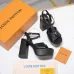 LV Chunky Heel Platform Ankle‑Strap Sandals 13cm Heel #B68423